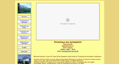 Desktop Screenshot of ferienhaus-am-aschaubichl.de